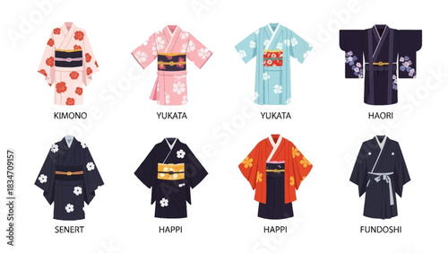 Explore diverse Japanese traditional clothes like the Kimono, Yukata, Haori, Happi, Senert and Fundoshi for cultural insights and vibrant fashion inspiration.