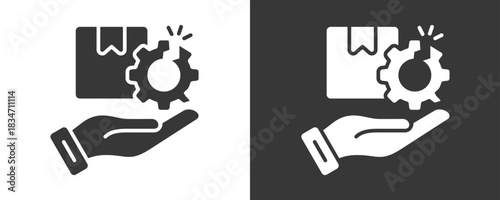 Market Disruption Icon Set Vector Collection Isolated In Black And White