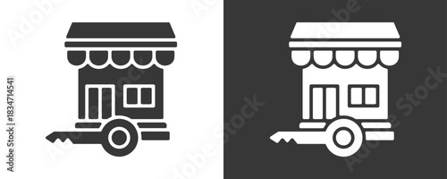 Market Entry Icon Set Vector Collection Isolated In Black And White