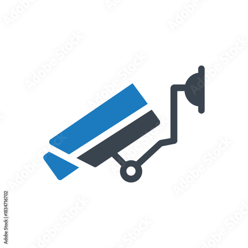 Ensuring Public Safety Security Camera Vector Illustration for Surveillance
