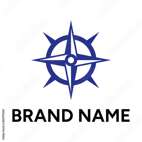 Compass logo design template