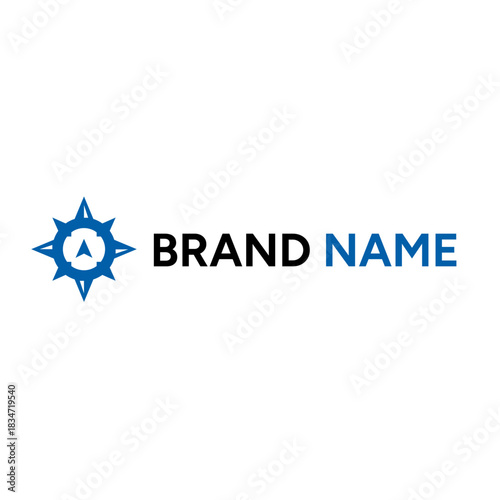 Compass logo design template