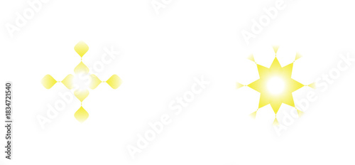 Star shine flare overlay background with bright sunlight. fireworks on a white background	
