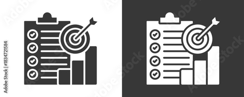 Data Accuracy Icon Set Vector Collection Isolated In Black And White