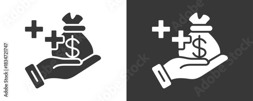 Incentive Offer Icon Set Vector Collection Isolated In Black And White