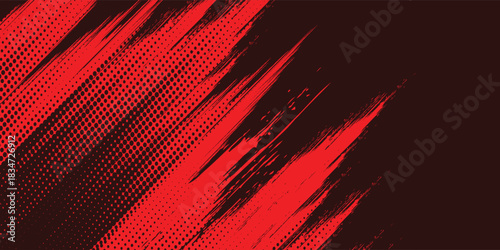 black red dragon decal brush fire volcano lava sakura Asia Japan anime style illustration sporty background banner style illustration. modern