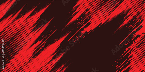 black red dragon decal brush fire volcano lava sakura Asia Japan anime style illustration sporty background banner style illustration. modern