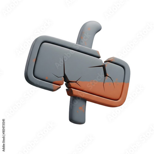 Calculator3D Images Vector EPS A 3D Illustration of a Broken Up Like Icon