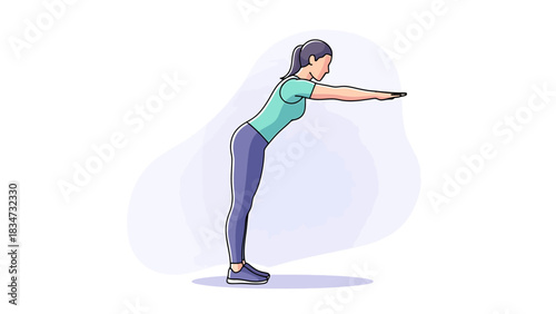 Woman Doing a Bodyweight Exercise for Core Strength and Balance