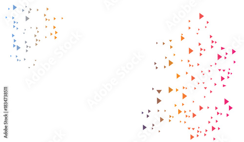 Vector light multicolors triangular pattern with gradient for your business design. 