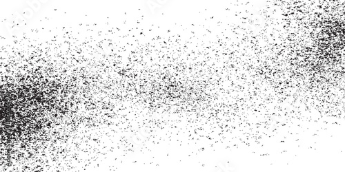 Grain noise halftone or grainy texture or dot work grain noise paper texture design  grunge texture. dust particle and dust grain on white background. Vintage black and white surface. Vector dark dirt