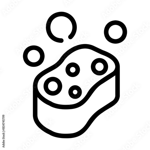sponge Line Icon