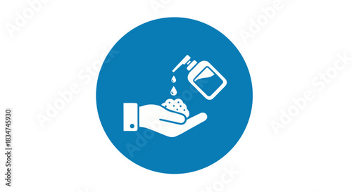 Use Hand Sanitizer Hygiene Sign — Vector (Transparent Background)