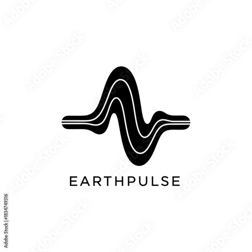 Earthpulse logo representing seismic waves and energy.