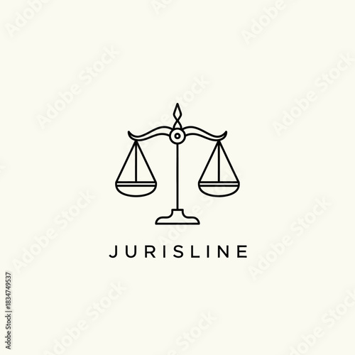 Jurisline Logo Depicting Justice Scales Symbolizing Legal Representation.