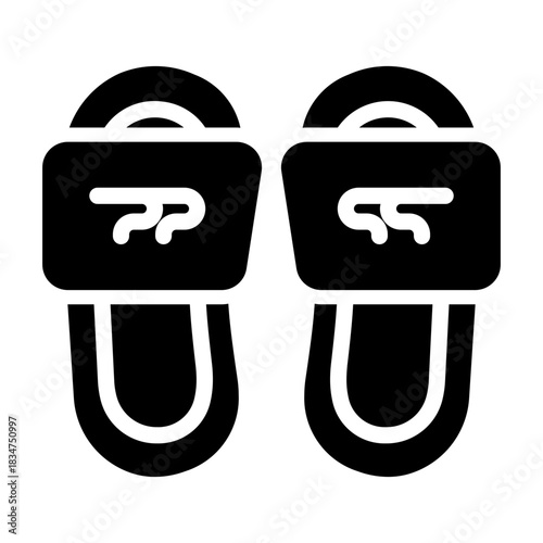flip flops Solid icon