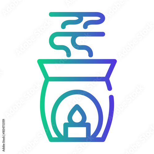 aromatheraphy Line Gradient Icon