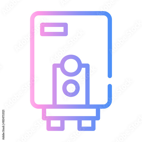 water heater Line Gradient Icon