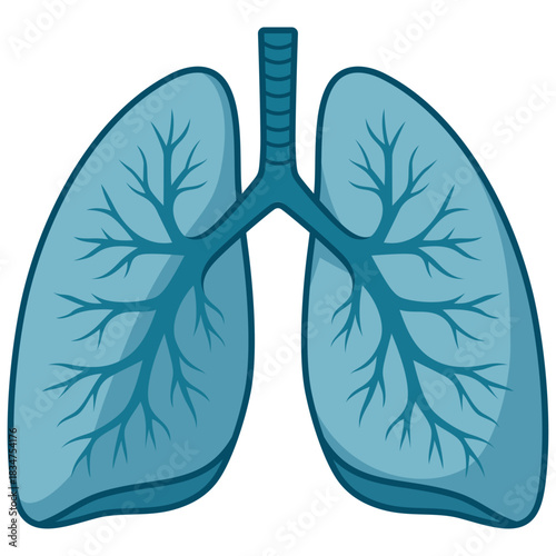 Blue human heart vector symbols