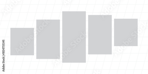 Pictures or photos frame collage layout abstract photo frames and digital photo wall template
