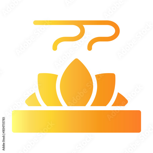 lotus flower Gradient icon