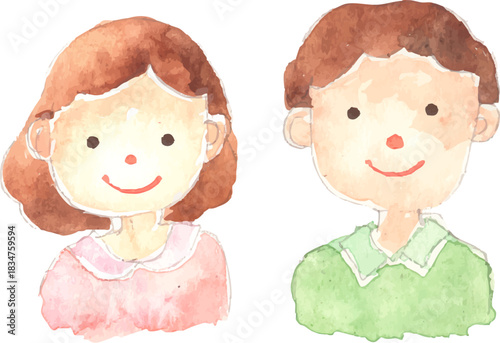 夫婦のイラスト　ベクター