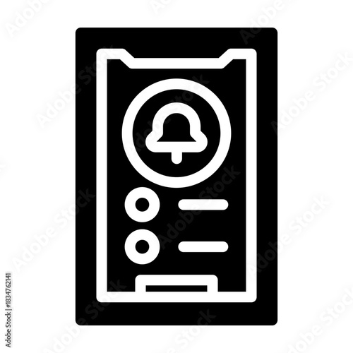 push notification Solid icon