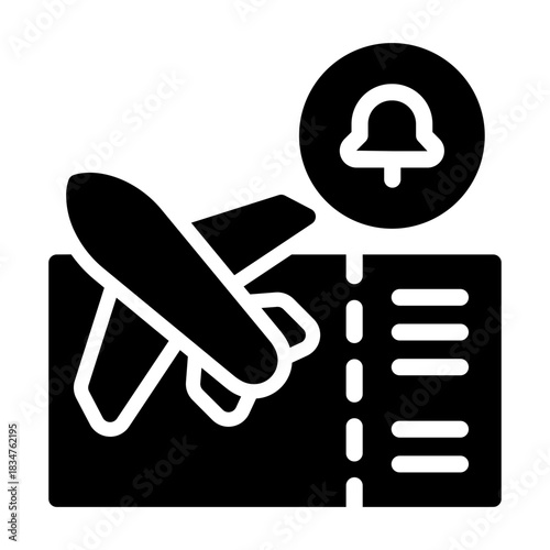 boarding pass Solid icon