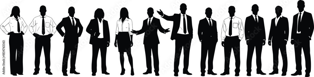 Fototapeta premium Diverse Team Posing for Corporate, Professional, and Office Graphics.