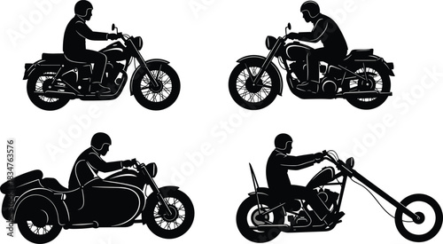 silhouette of a man riding a bike