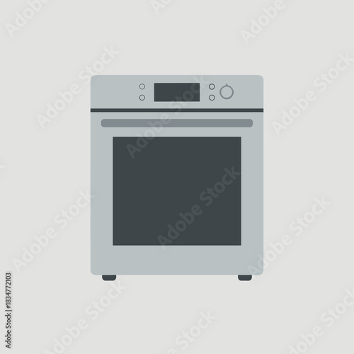 A modern electric oven designed for kitchen cooking and baking activities in a home setting.