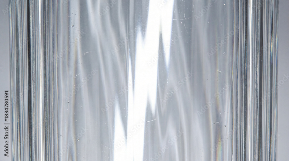 Obraz premium Abstract textured glass background with prismatic light refraction and caustics. 