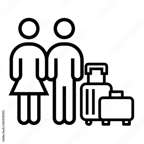 school holidays Line Icon