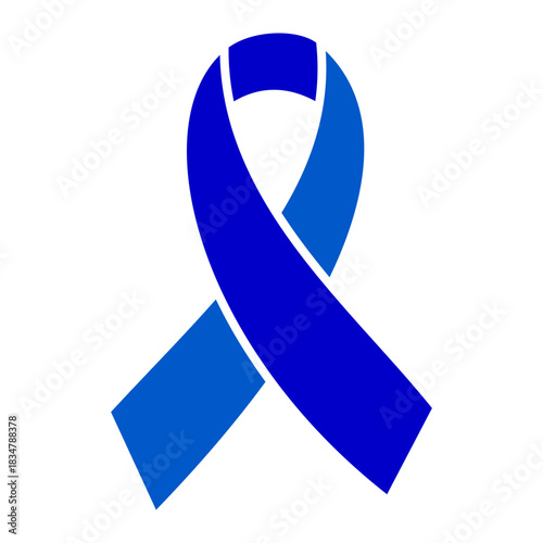 Solid Blue Awareness Ribbon