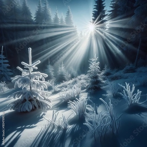 Phantom Winter Sonata Frostladen trees and delicate snowflakes p