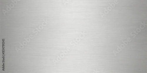 Brushed steel or aluminum texture, a metallic silver or gray surface with a brushed pattern, is often used as a blank design background or material sheet