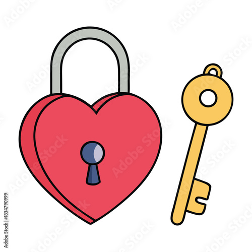 Heart-shaped lock with a tiny keyhole symbolizes hidden love, while a delicate key rests beside it, ready to unlock deep emotions and reveal a tender, heartfelt connection.
