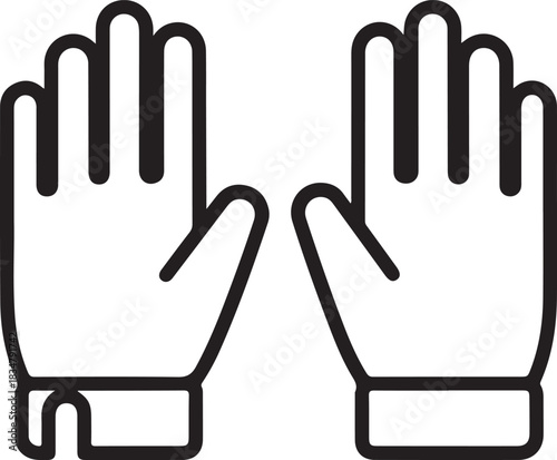 Gloves pair protection hands vector

Gloves safety workwear outline icon

Gloves winter warm clothing symbol