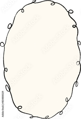 Christmas Whimsical Squiggly Frame