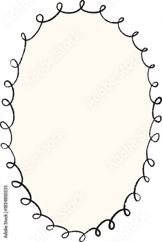 Christmas Whimsical Squiggly Frame