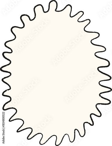 Christmas Whimsical Squiggly Frame