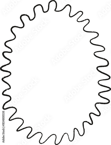 Christmas Whimsical Squiggly Frame