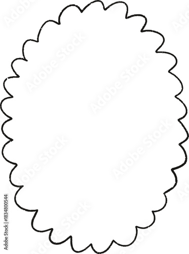 Christmas Whimsical Squiggly Frame