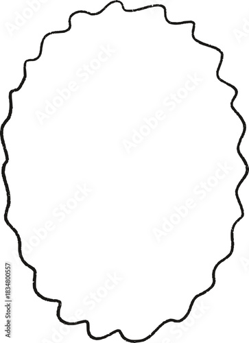 Christmas Whimsical Squiggly Frame