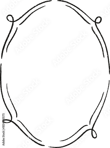 Christmas Whimsical Squiggly Frame