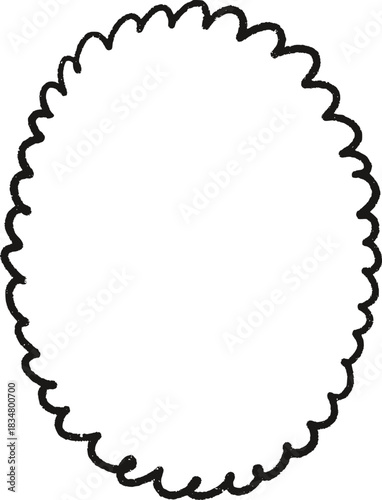 Christmas Whimsical Squiggly Frame