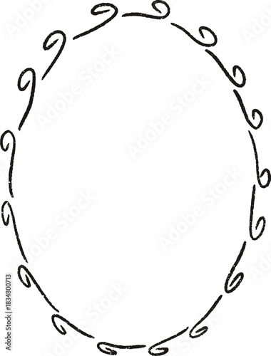 Christmas Whimsical Squiggly Frame