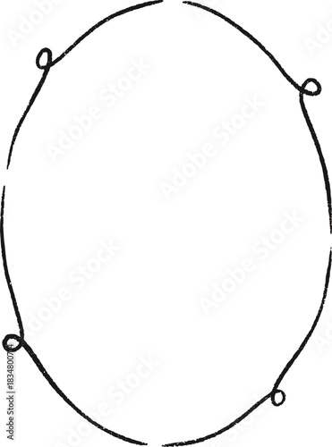 Christmas Whimsical Squiggly Frame