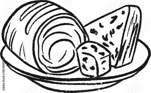 Sketch Christmas Cheese Cured Meat