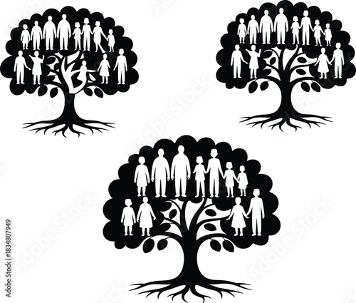 Collection of Modern and Traditional Hospital Building Silhouette Icons, Medical Center, Clinic, Emergency Healthcare Facility, and Wellness Structure Vector Graphics Set